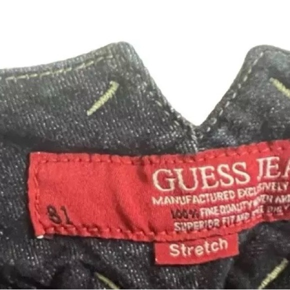 Guess Denim Mini Skirt Chadwick Wash Womens Size 28 bought at Bloomies NYC VTG - Picture 8 of 10